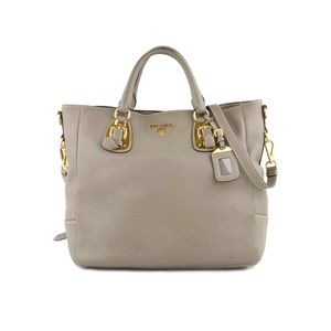 PRADA Soft Calf Tote Bag | Vitello Daino Argilla